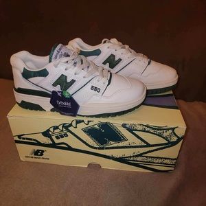New balance 550 white green sneakers men’s size 5.5